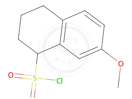 Chemical structure of 7-Methoxy-1,2,3,4-tetrahydronaphthalene-1-sulfonyl chloride