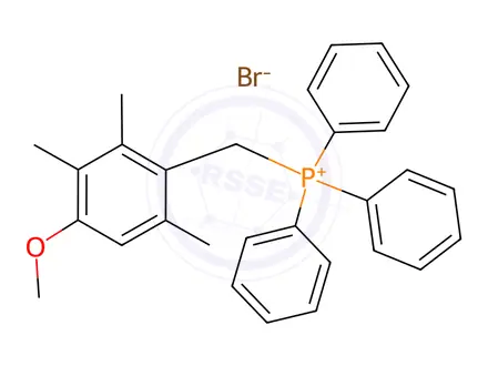 Chemical structure of (4-Methoxy-2,3,6-trimethylbenzyl)-triphenylphosphonium Bromide