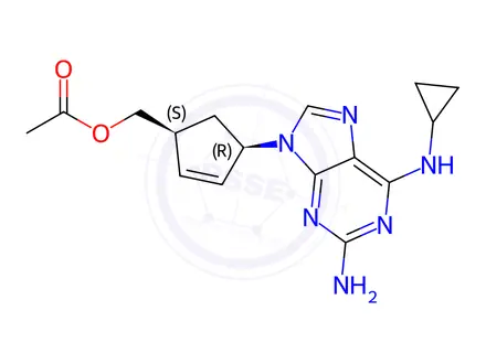 Chemical structure of O-Acetyl Abacavir
