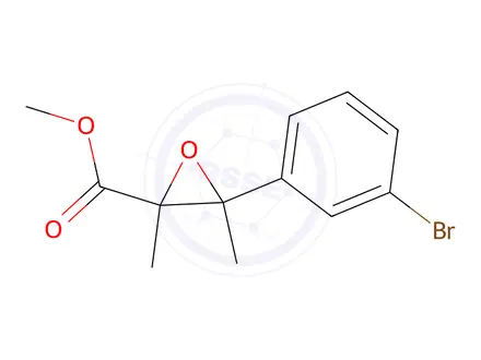 Chemical structure of Methyl 3-(3-bromophenyl)-2,3-dimethyloxirane-2-carboxylate