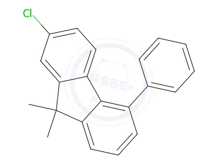 Chemical structure of 2-Chloro-9,9-dimethyl-5-phenyl-9H-fluorene