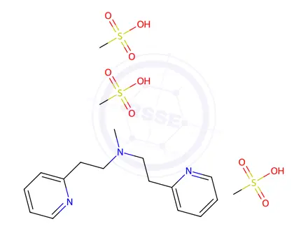 Chemical structure of Betahistine EP Impurity C Trimesilate