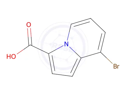 Chemical structure of 8-Bromo-indolizine-3-carboxylic acid
