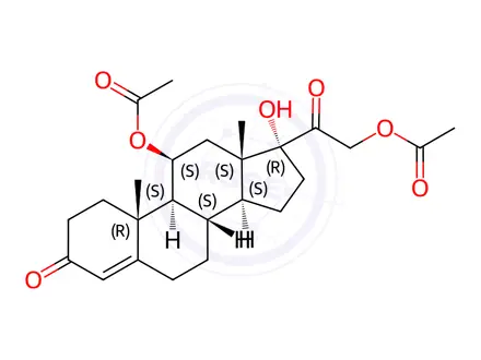 Chemical structure of Hydrocortisone acetate