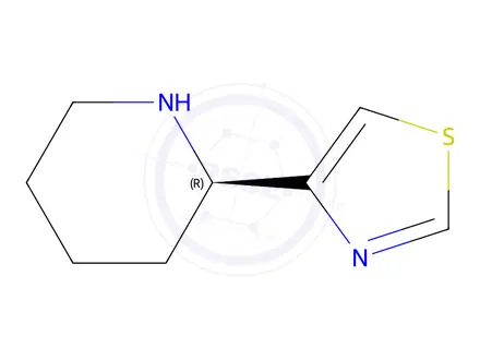Chemical structure of (R)-4-(piperidin-2-yl)thiazole