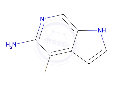 Chemical structure of 4-bromo-1h-pyrrolo[2,3-c]pyridin-5-amine