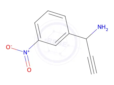 Chemical structure of 1-(3-Nitrophenyl)prop-2-yn-1-amine