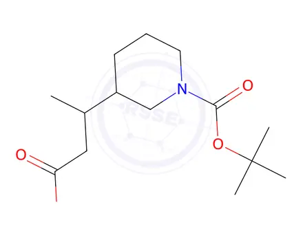 Chemical structure of 3-{1-[(tert-butoxy)carbonyl]piperidin-3-yl}butanoic acid
