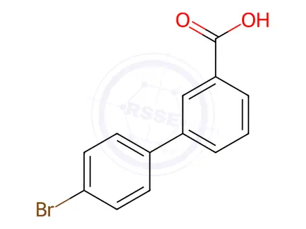 Chemical structure of 4'-Bromobiphenyl-3-carboxylic Acid
