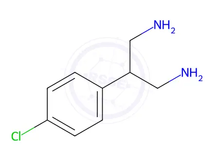 Chemical structure of 2-(4-Chlorophenyl)propane-1,3-diamine
