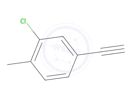 Chemical structure of 2-Chloro-4-ethynyl-1-methylbenzene