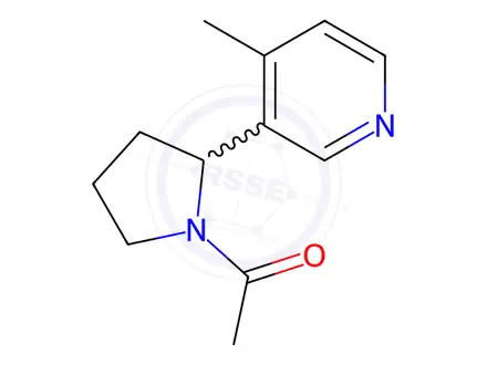 Chemical structure of 1-(2-(4-Methylpyridin-3-yl)pyrrolidin-1-yl)ethanone