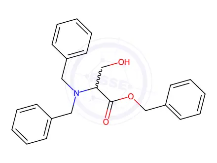 Chemical structure of N,N-Dibenzyl-DL-serine Benzyl Ester