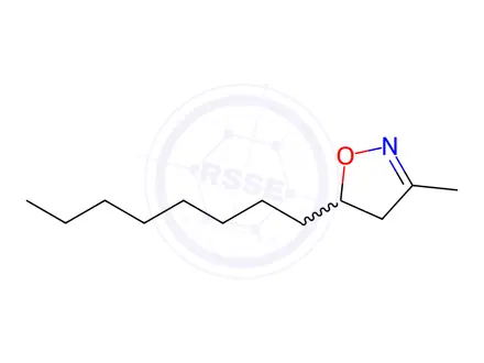 Chemical structure of 3-Methyl-5-octyl-4,5-dihydroisoxazole