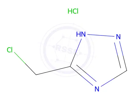 Chemical structure of 3-(Chloromethyl)-1h-1,2,4-triazole hydrochloride