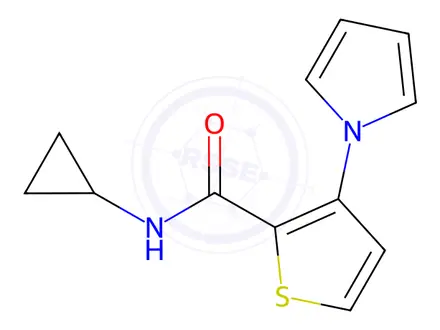 Chemical structure of N-cyclopropyl-3-(1H-pyrrol-1-yl)thiophene-2-carboxamide