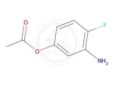Chemical structure of 3-Amino-4-fluorophenyl acetate