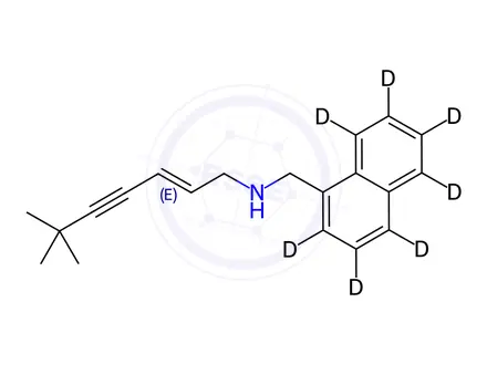 Chemical structure of N-Desmethyl Terbinafine-d7