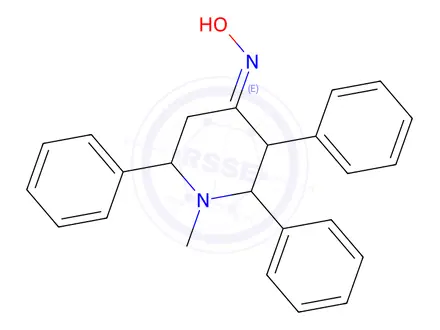 Chemical structure of 1-Methyl-2,3,6-triphenyl4-piperidinamine oxime