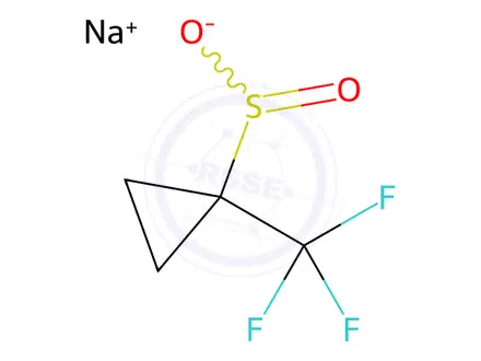 Chemical structure of Sodium 1-(Trifluoromethyl)cyclopropanesulfinate