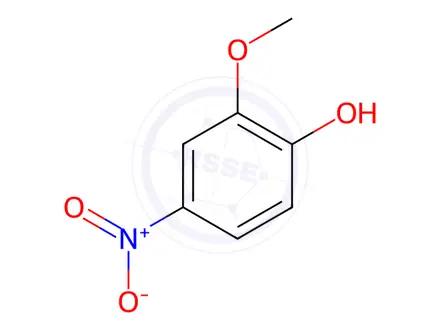 Chemical structure of 2-methoxy-4-nitrophenol