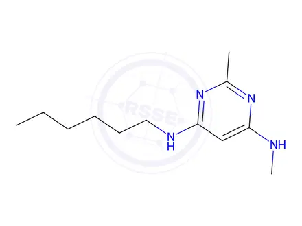 Chemical structure of N4-Hexyl-N6,2-dimethylpyrimidine-4,6-diamine