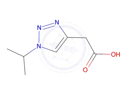 Chemical structure of 2-[1-(propan-2-yl)-1H-1,2,3-triazol-4-yl]acetic acid