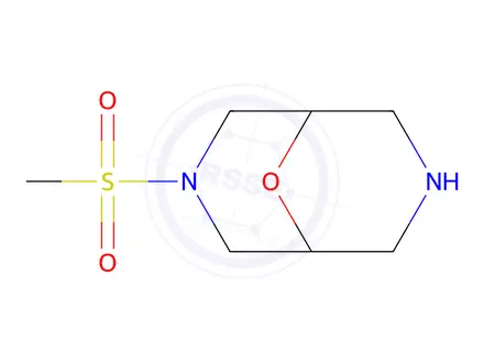 Chemical structure of 3-(Methylsulfonyl)-9-oxa-3,7-diazabicyclo[3.3.1]Nonane