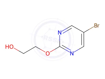 Chemical structure of 2-((5-Bromopyrimidin-2-yl)oxy)ethan-1-ol