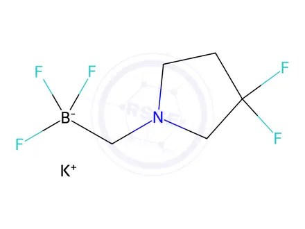 Chemical structure of potassium ((3,3-difluoropyrrolidin-1-yl)methyl)trifluoroborate