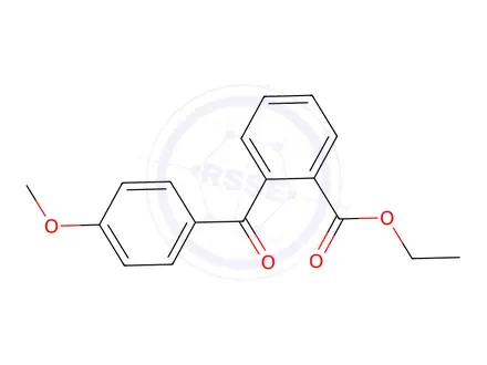Chemical structure of 2-Carboethoxy-4'-methoxybenzophenone