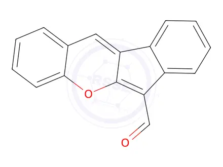 Chemical structure of Benz[b]indeno[1,2-e]pyran-6-carboxaldehyde