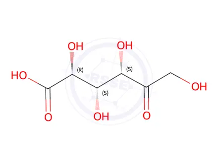Chemical structure of 5-Keto-D-gluconic Acid