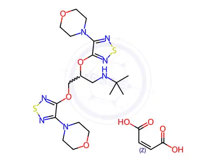 Chemical structure of Timolol EP Impurity C Maleate