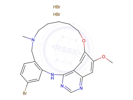 Chemical structure of (Z)-35-bromo-17-methoxy-5-methyl-13,14-dihydro-11-oxa-2,5-diaza-1(4,6)-quinazolina-3(1,2)-benzenacycloundecaphane