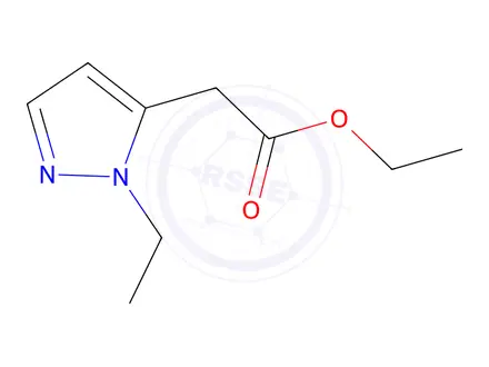 Chemical structure of Ethyl 2-(1-ethyl-1H-pyrazol-5-yl)acetate