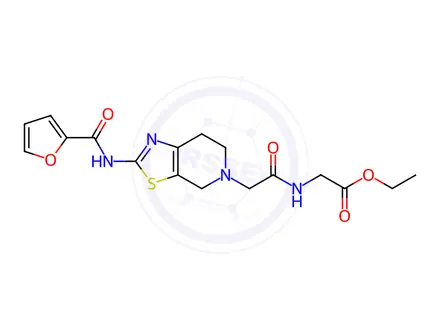 Chemical structure of Ethyl (2-(2-(furan-2-carboxamido)-6,7-dihydrothiazolo[5,4-c]pyridin-5(4H)-yl)acetyl)glycinate