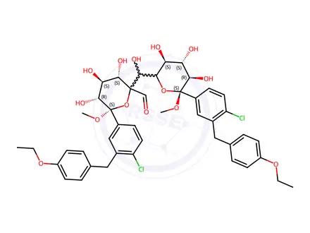 Chemical structure of Ertugliflozin Dimer Impurity