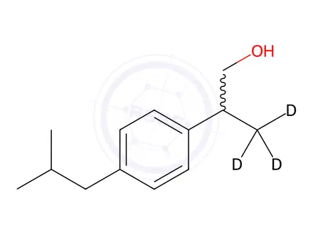 Chemical structure of Ibuprofen-d3 Alcohol