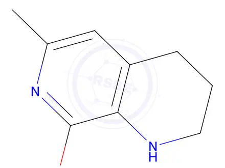 Chemical structure of 8-methoxy-6-methyl-1,2,3,4-tetrahydro-1,7-naphthyridine