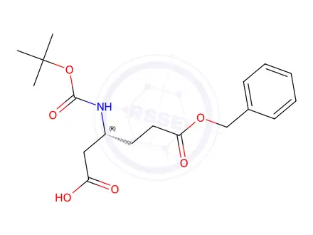 Chemical structure of (Tert-Butoxy)Carbonyl D-β-homoglutamic acid(OBzl)