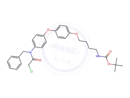 Chemical structure of CCW16-C4-BocNH