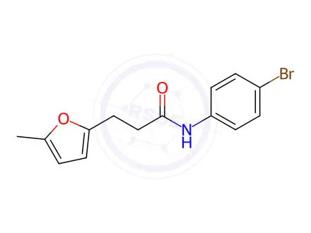 Chemical structure of N-(4-Bromophenyl)-3-(5-methylfuran-2-yl)propanamide
