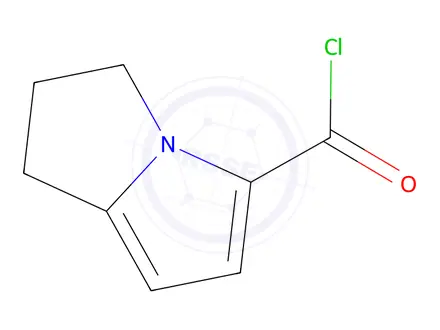 Chemical structure of 2,3-Dihydro-1H-pyrrolizine-5-carbonyl chloride