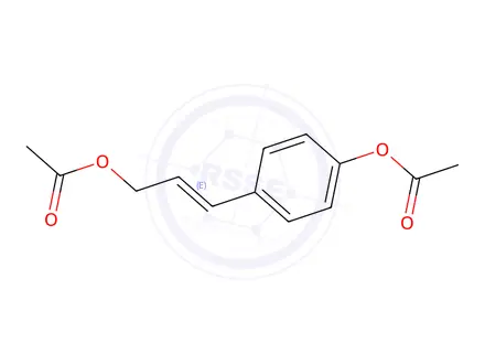 Chemical structure of (E)-3-(4-Acetoxyphenyl)allyl Acetate