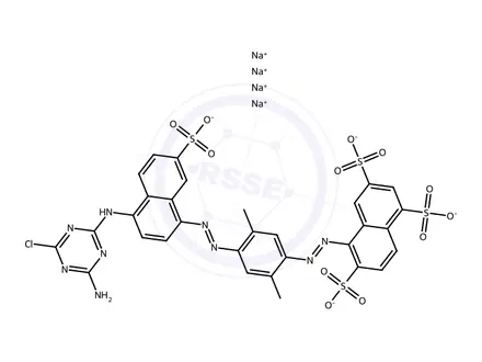 Chemical structure of Sunset Yellow FCF Impurity 8 (Reactive Brown 2)