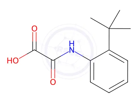 Chemical structure of Acetic acid, 2-[[2-(1,1-diMethylethyl)phenyl]aMino]-2-oxo-