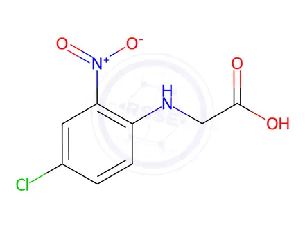Chemical structure of 2-(4-chloro-2-nitroanilino)acetic acid