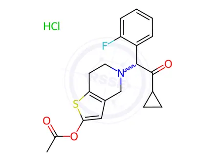Chemical structure of Prasugrel Hydrochloride