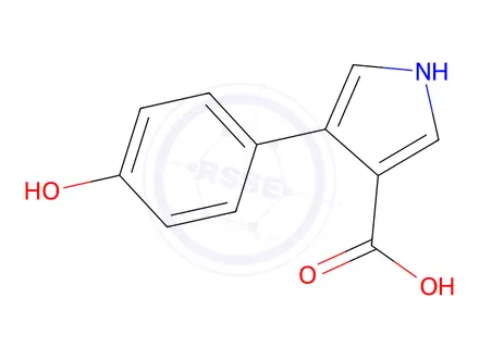 Chemical structure of 4-(4-Hydroxyphenyl)-1H-pyrrole-3-carboxylic acid